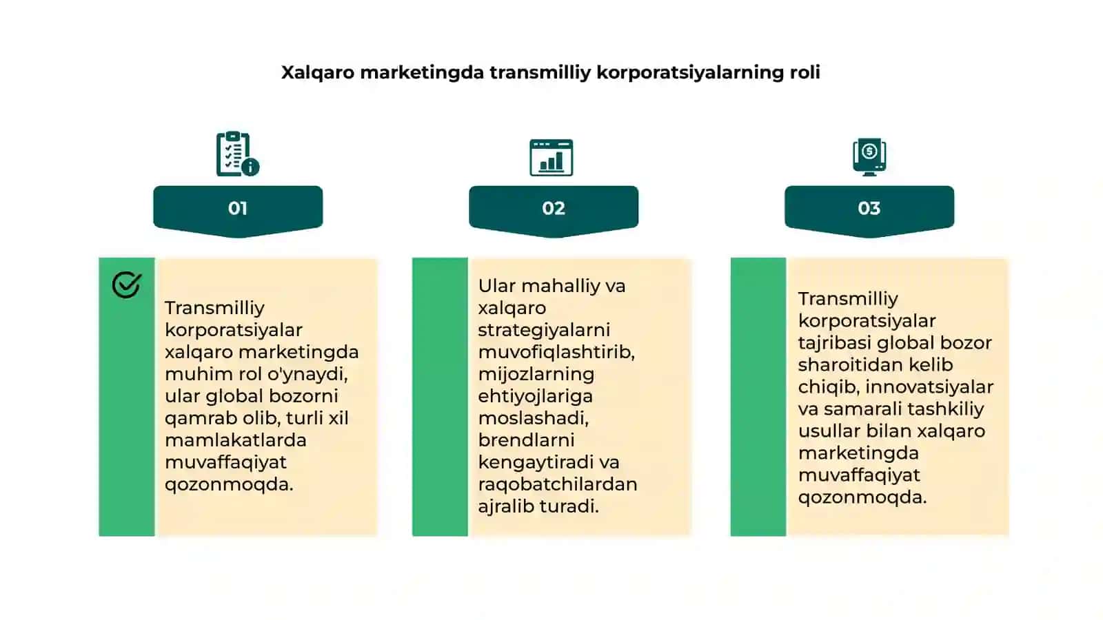 Transmilliy korporatsiyalarning xalqaro marketingdagi o'rni va tajribasi 4