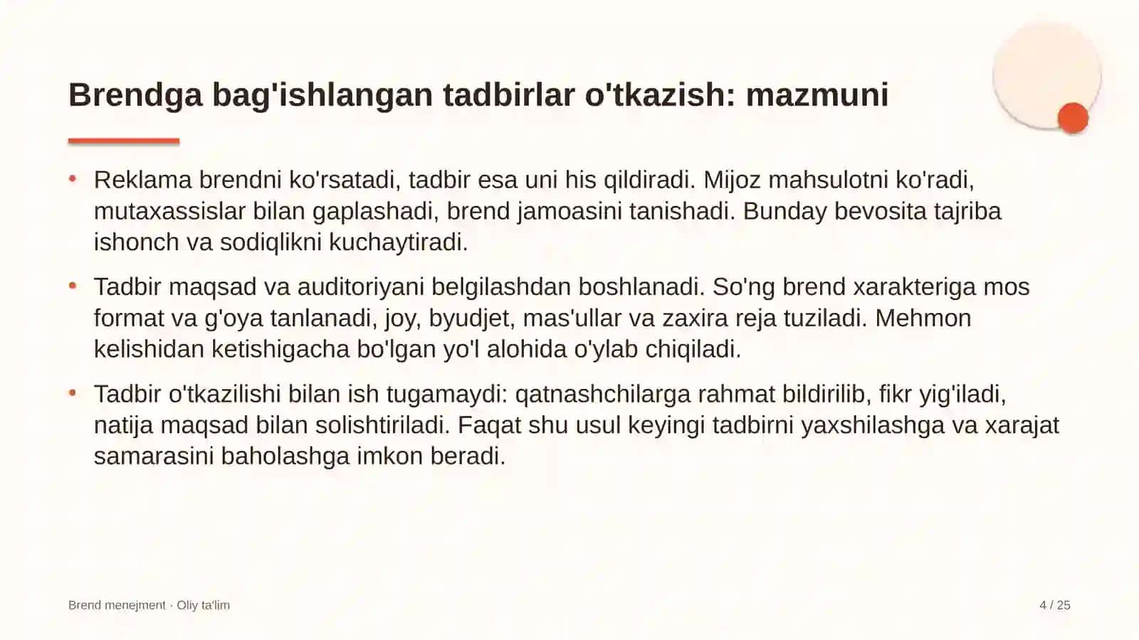 texnik ko'rik markazlarida brendga bag'ishlangan tadbirlar o'tkazish 2830 4