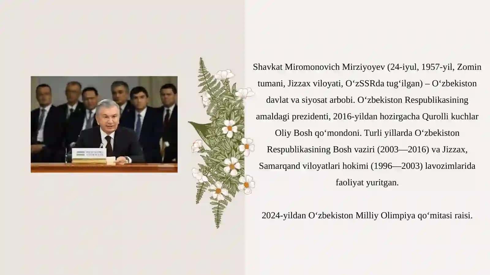 O'zbekiston Respublikasi Prezidenti 4