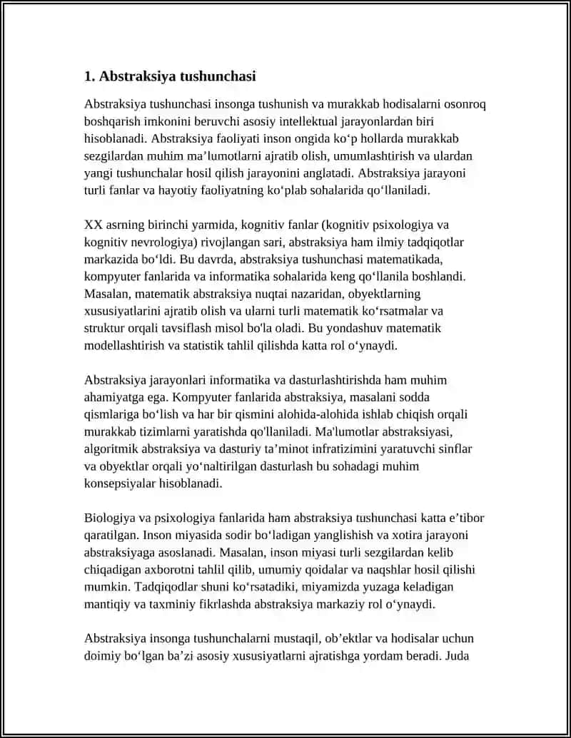 ABSTRAKSIYA TUSHUNCHASI 4