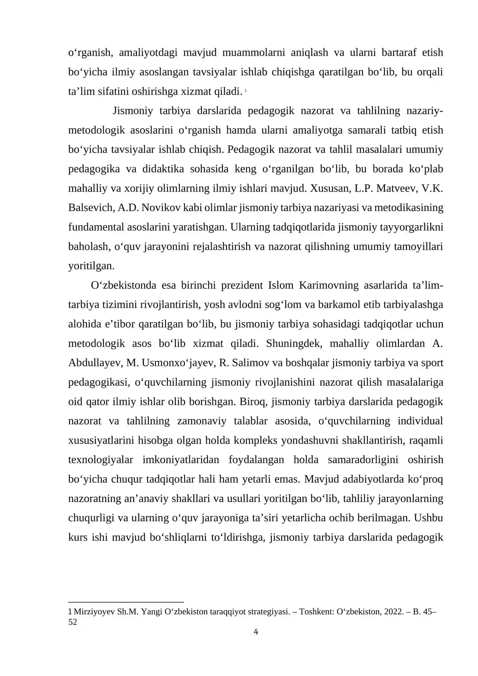 JISMONIY TARBIYA DARSLARIDA PEDAGOGIK NAZORAT; PEDAGOGIK TAHLIL 4