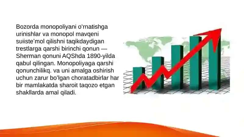 RIVOJLANGAN MAMLAKATLARDA MONOPOLIYAGA QARSHI SIYOSAT BORASIDA TAJRIBALAR 4