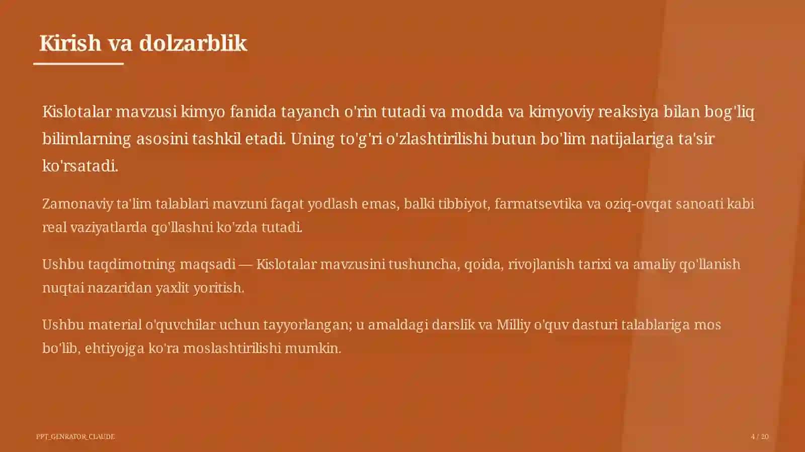 Kislotalar (8-sinf) 4