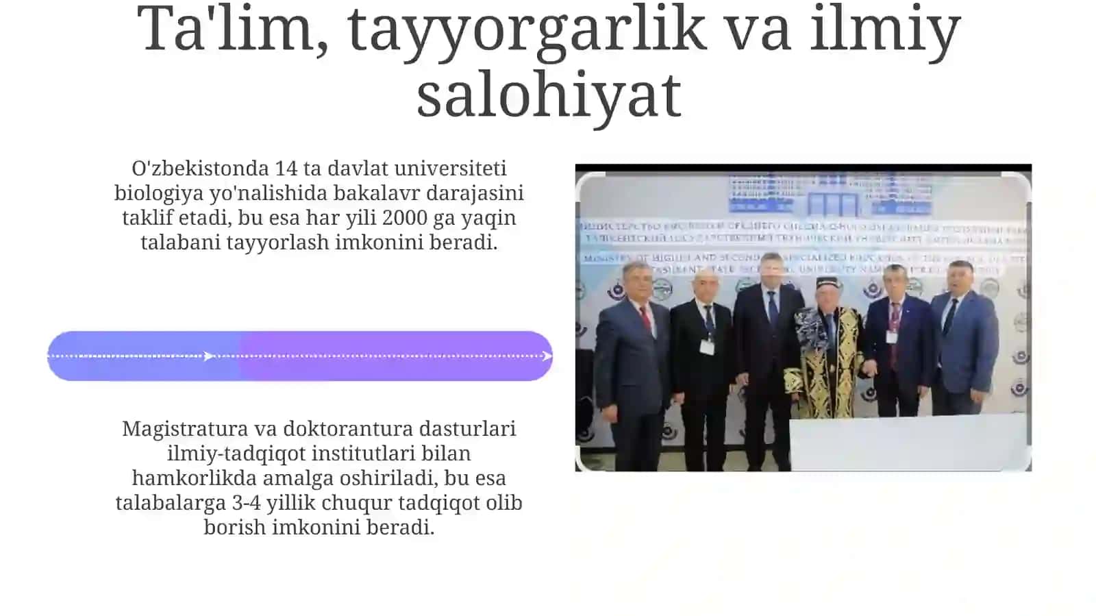 Ozbekiston biologlari dunyo nigohida mavzusida rasmli kotgazmali taqfimot tayorlash 4