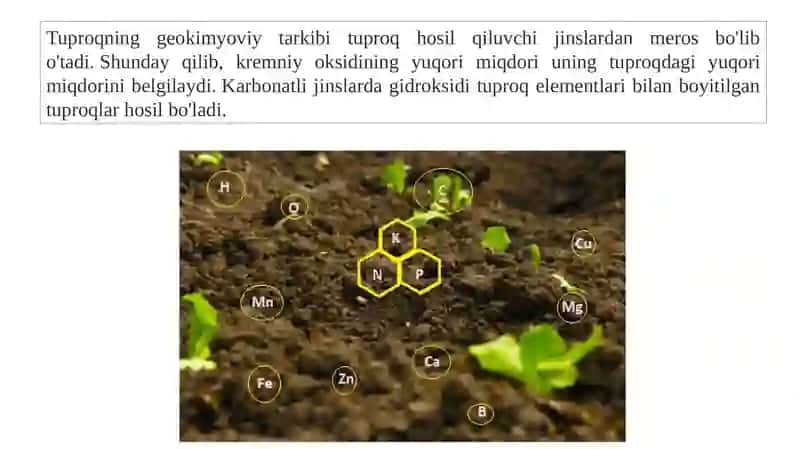 Tuproq mineralogiyasi, birlamchi va ikkilamchi minerallar ularning xossa va xususiyatlari 4