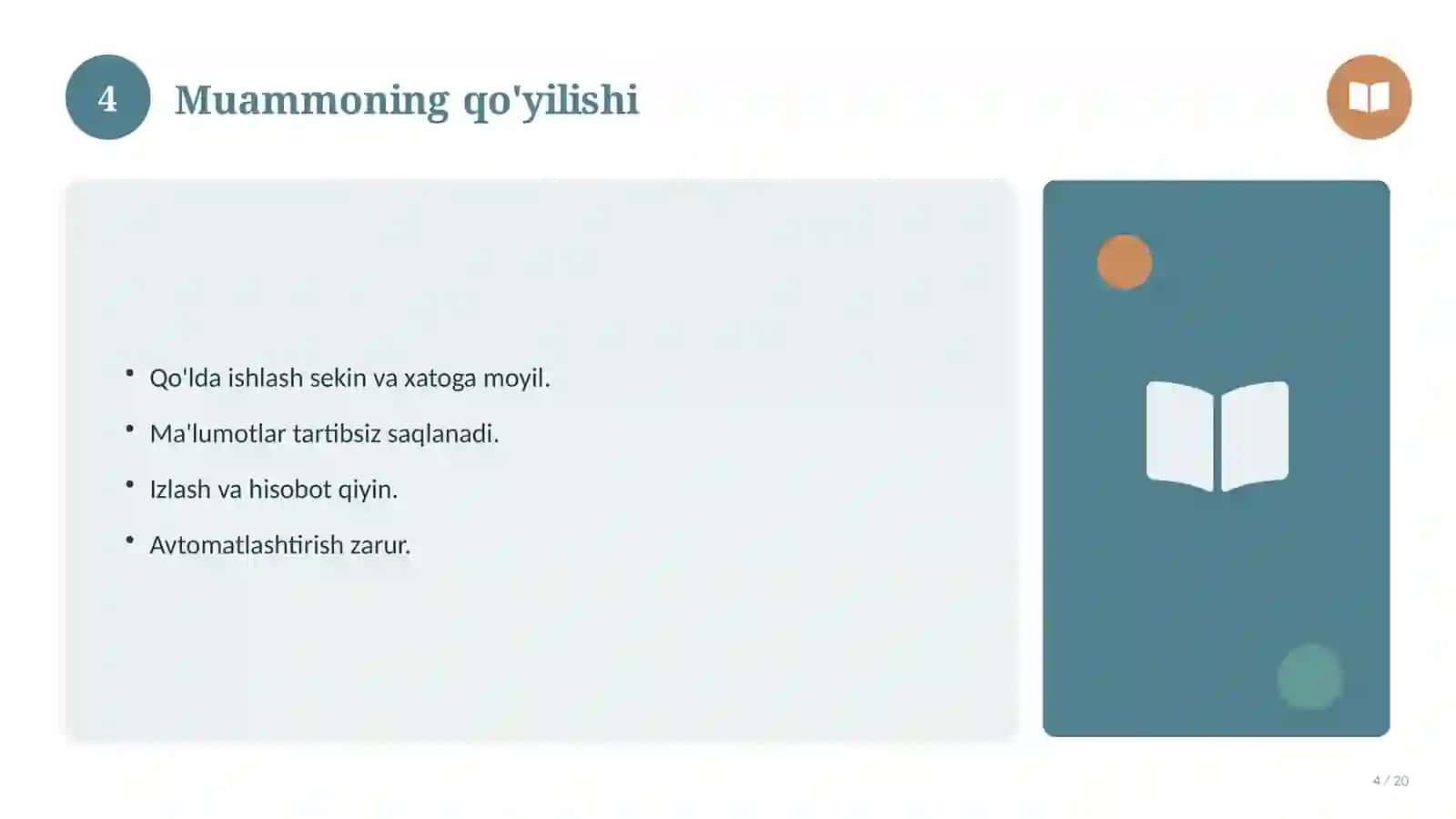Algoritmlar va dasturlash 4