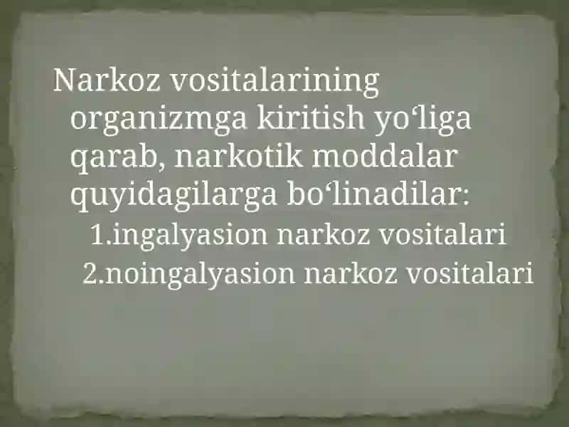 Narkoz vositalari 4