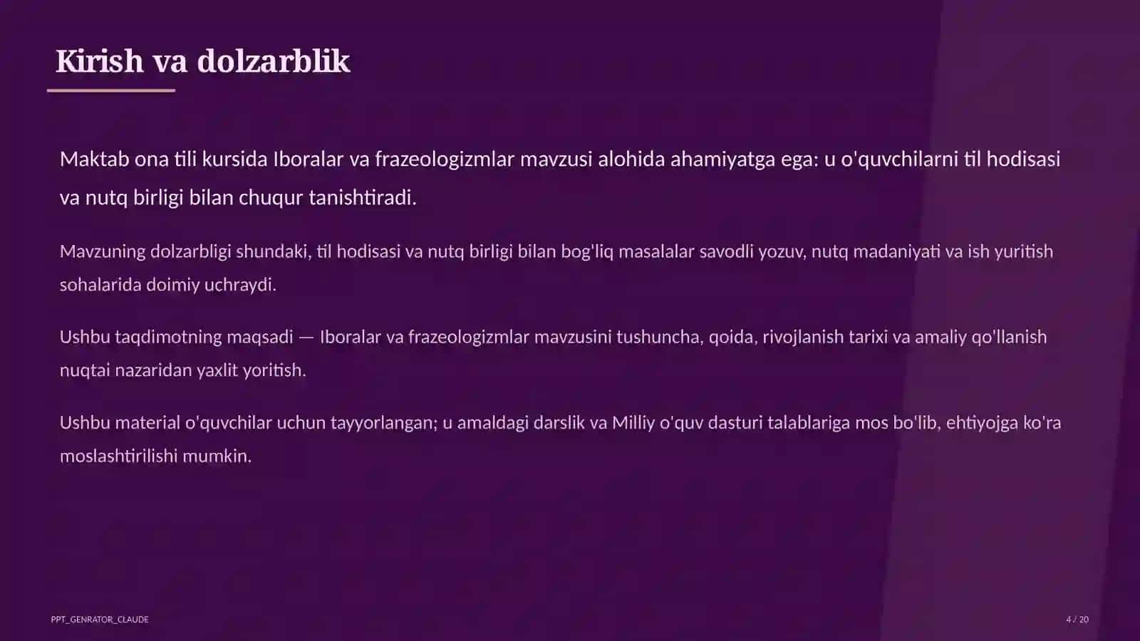Iboralar va frazeologizmlar (5-sinf) 4
