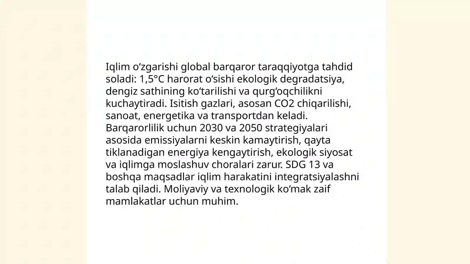 Glabal jarayonlar va barqaror taraqqiyot falsafasi 4