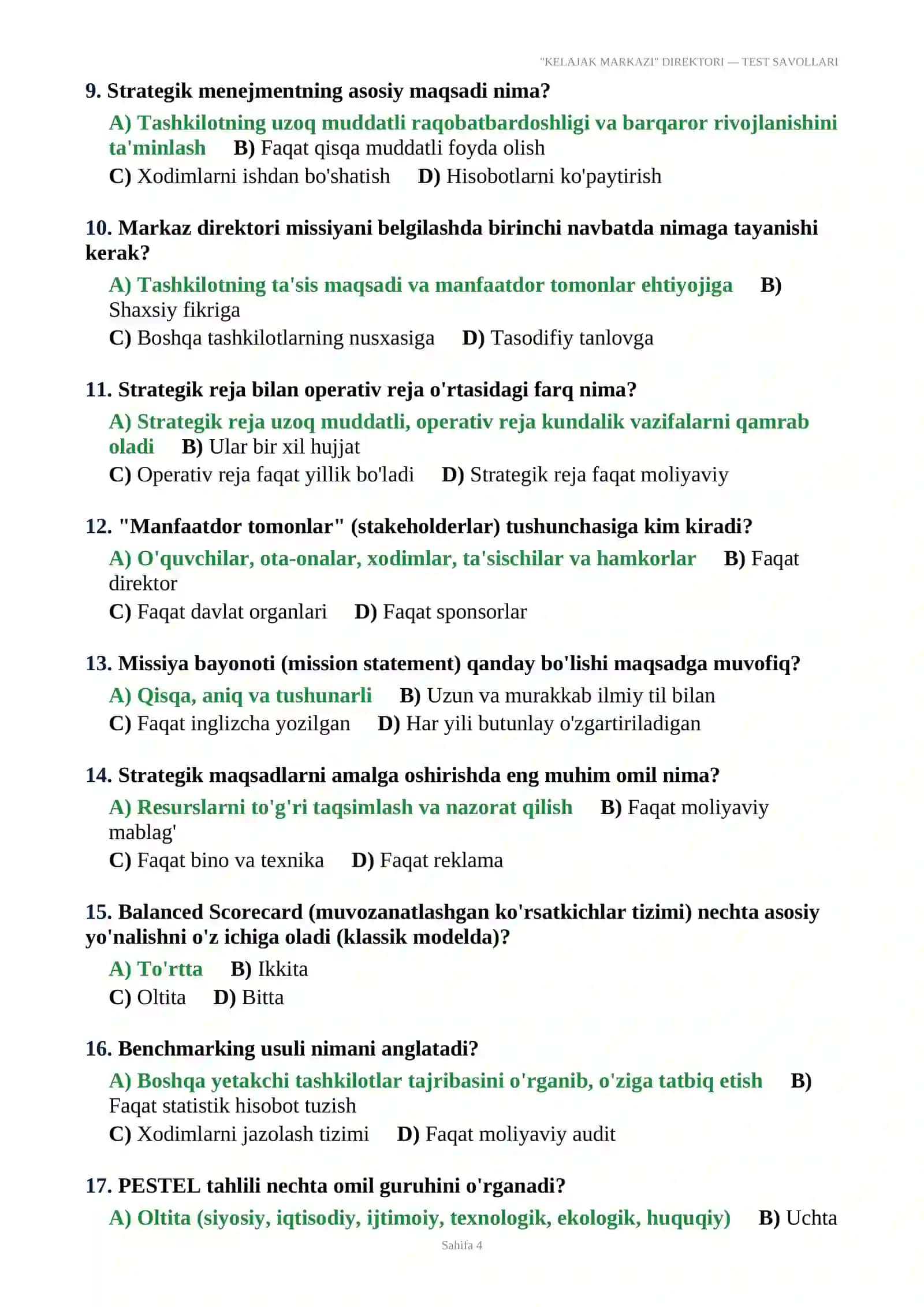 Kelajak markazi direktorlari uchun test-2026 4