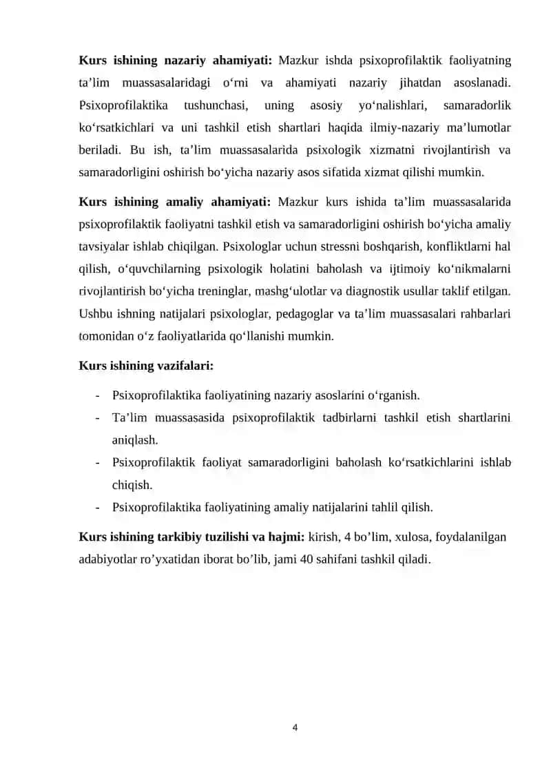 Ta’lim muassasasi psixologining psixoprofilaktik faoliyati samaradorligi ko’rsatkichlari va shartlar 4
