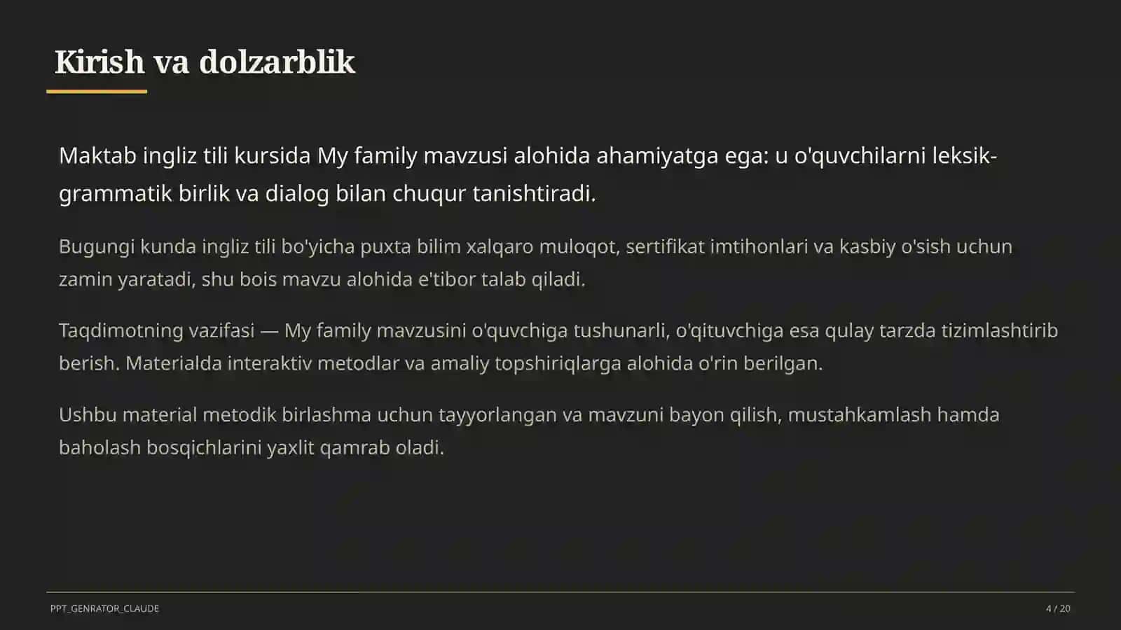 My family (1-sinf) 4