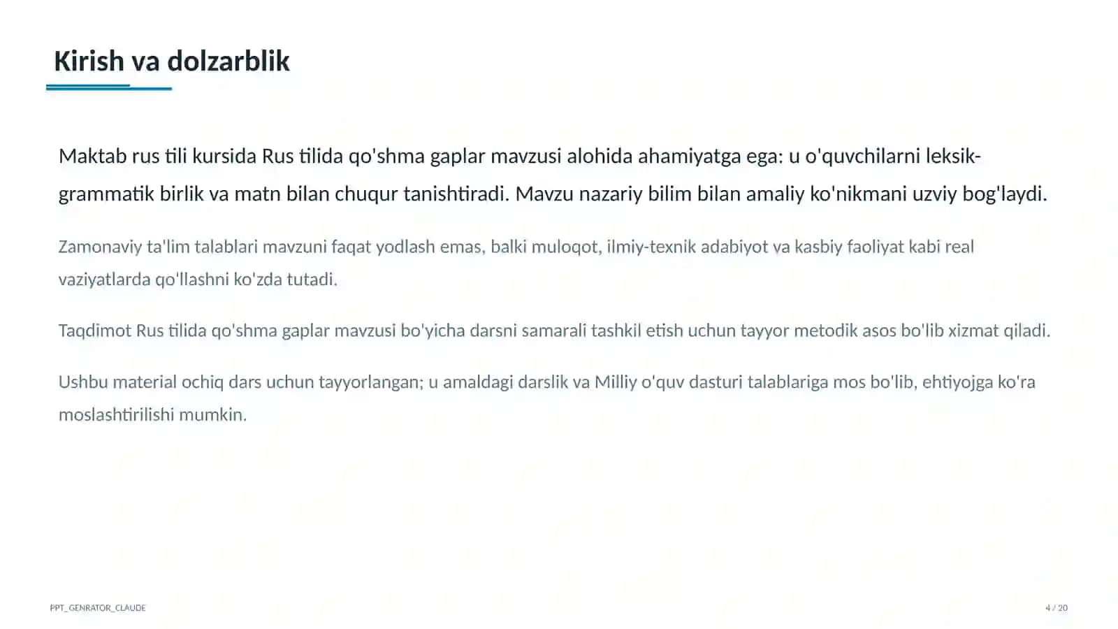 Rus tilida qo'shma gaplar (9-sinf) 4