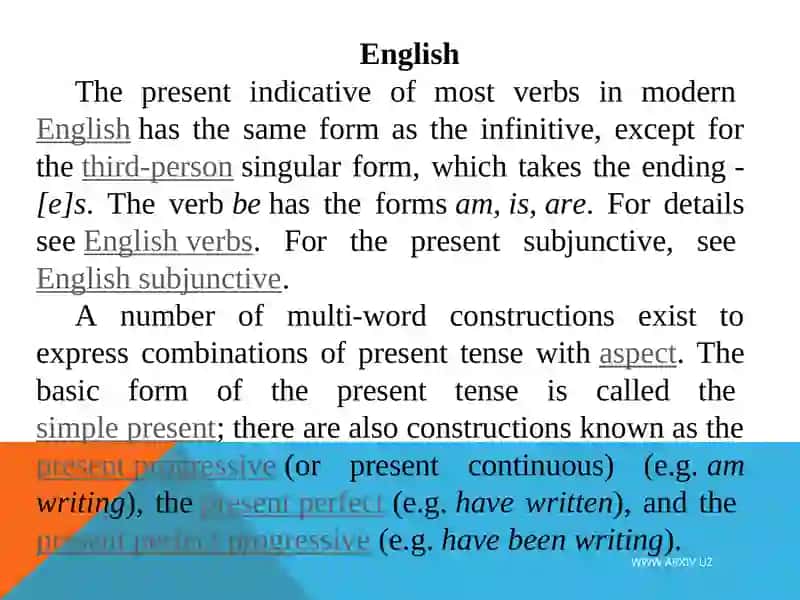 THE PRESENT SIMPLE TENSE 4
