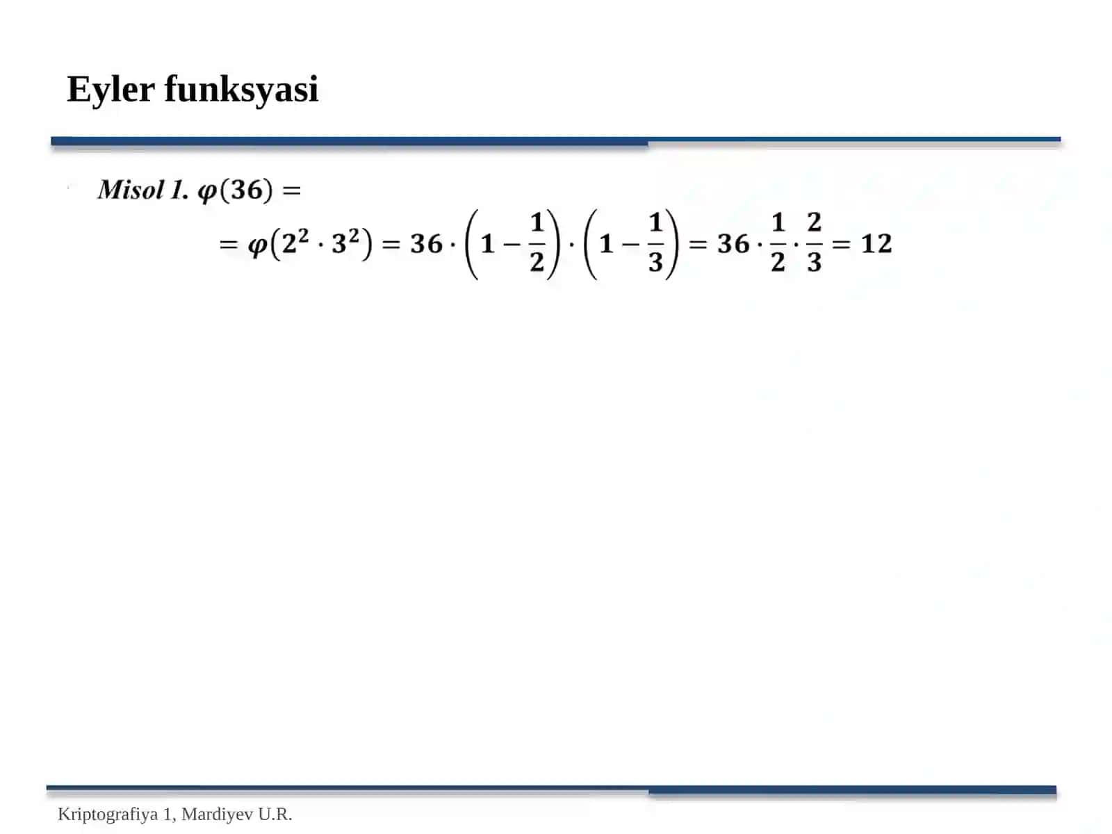 Eyler funksiyasi 4