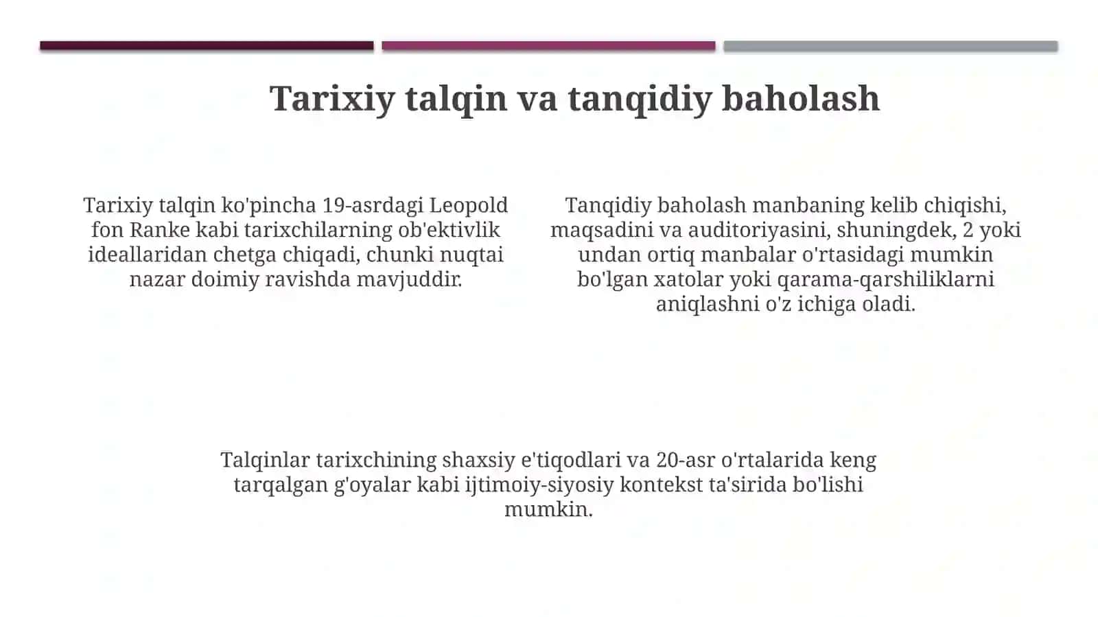 Tarixiy tadqiqot usullari 4