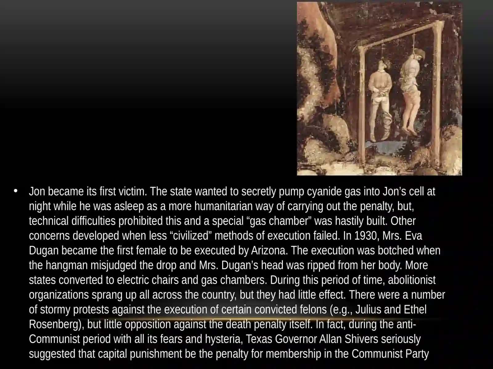 LAW AND CRIME. THE HISTORY OF THE DEATH PENALTY 4