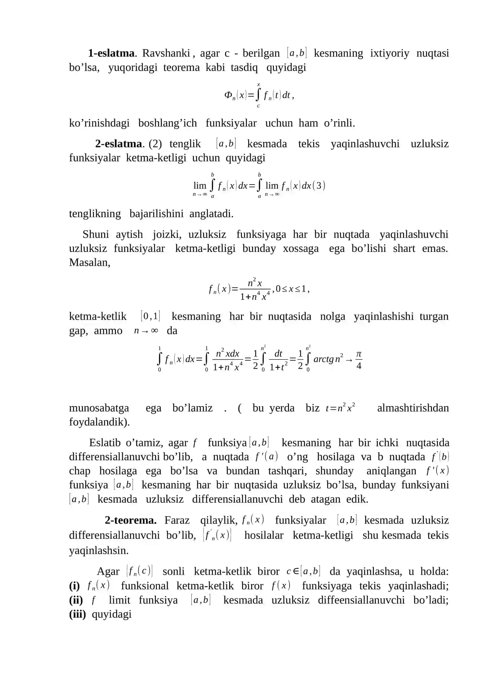 Ko’phadlar bilan tekis yaqinlashish 4