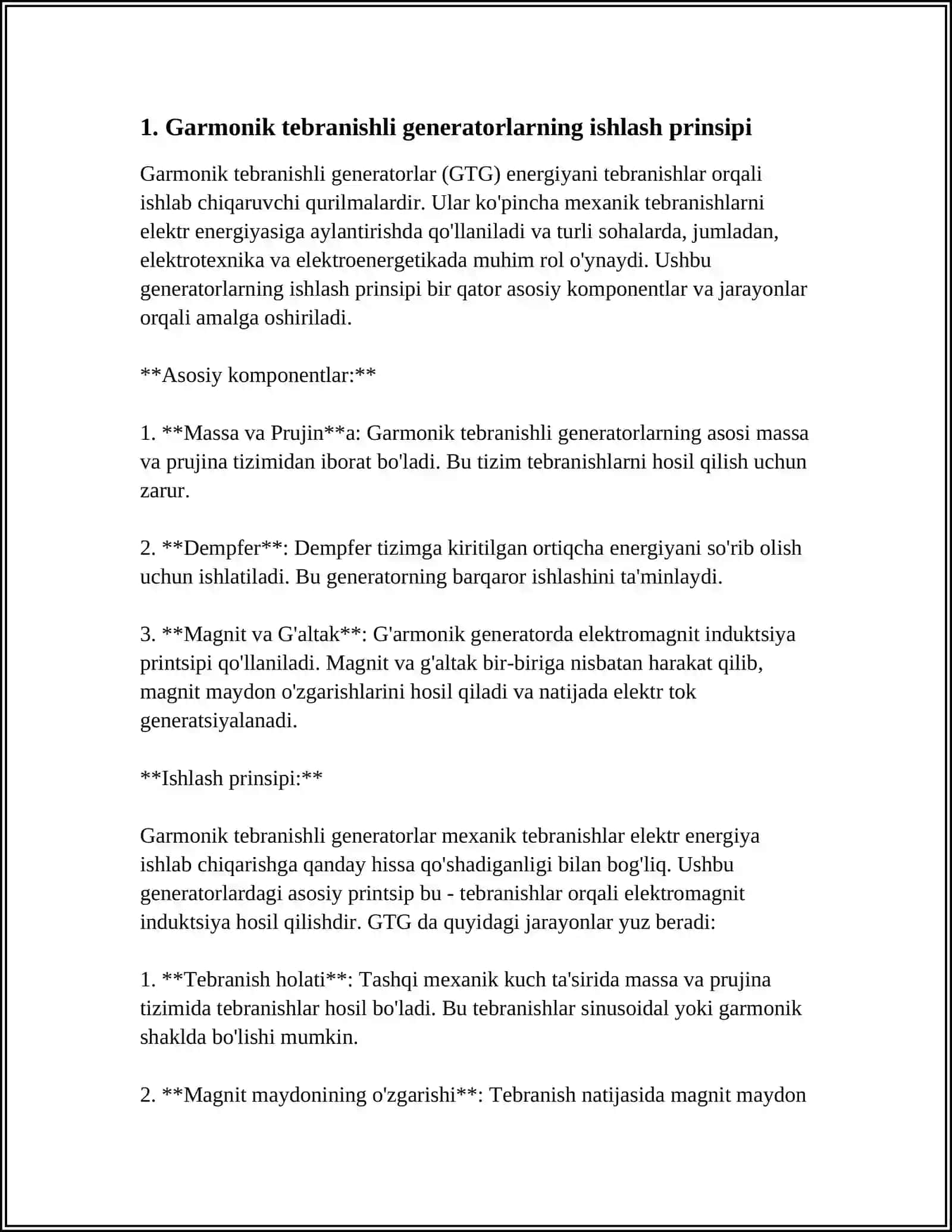 Garmonik Tebranishli Generatorlar 4
