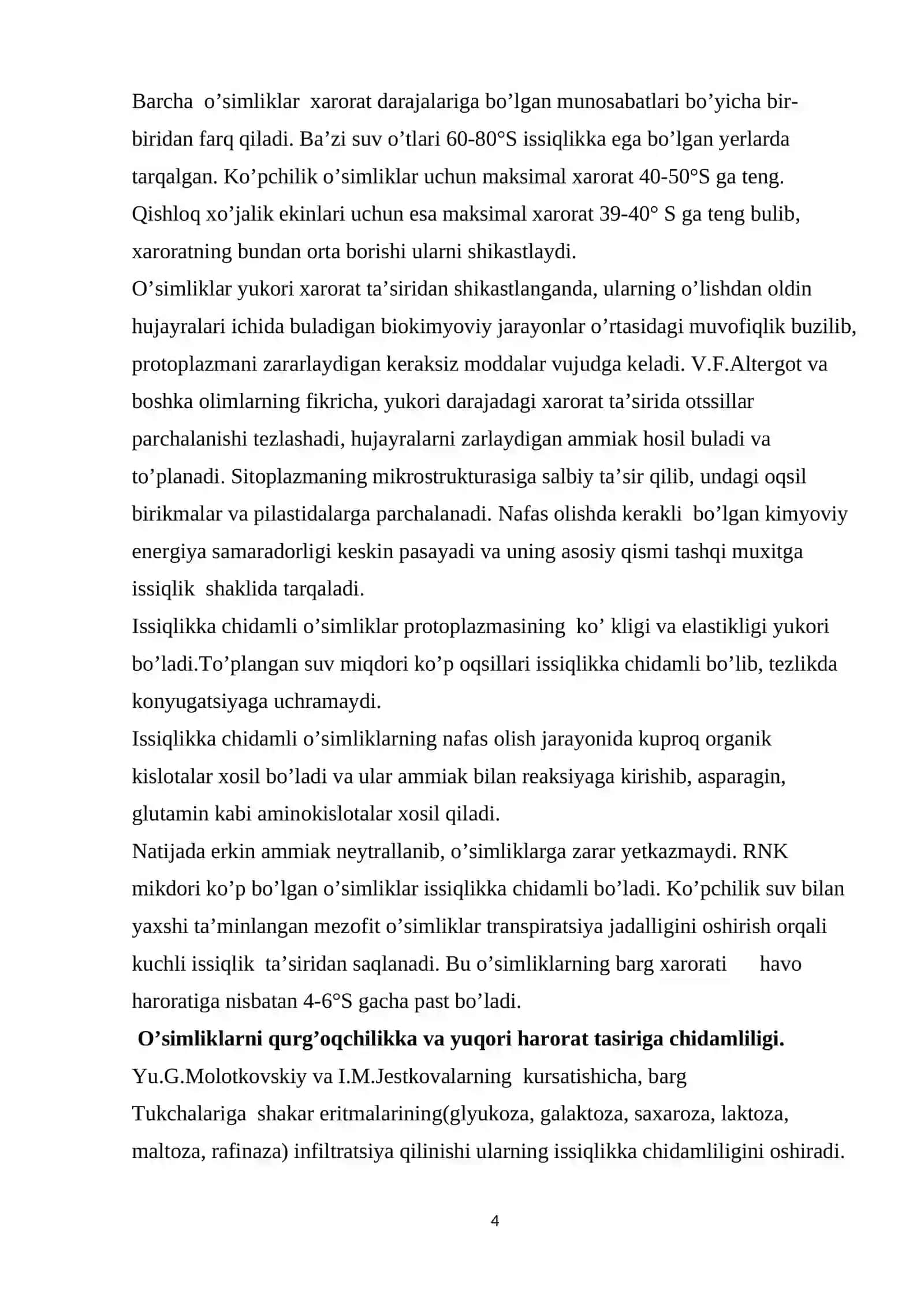 O’simliklarning qurg’oqchilikka chidamliligi fiziologik asoslari 4