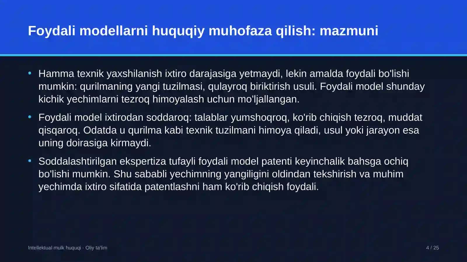 Intellektual Mulk Huquqi 4