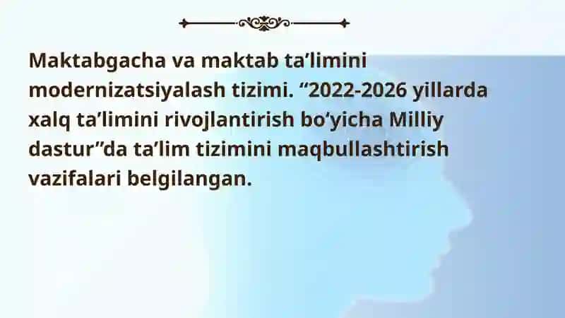 o'zbekistonda talim tizimining modernizatsiya jarayoni 4