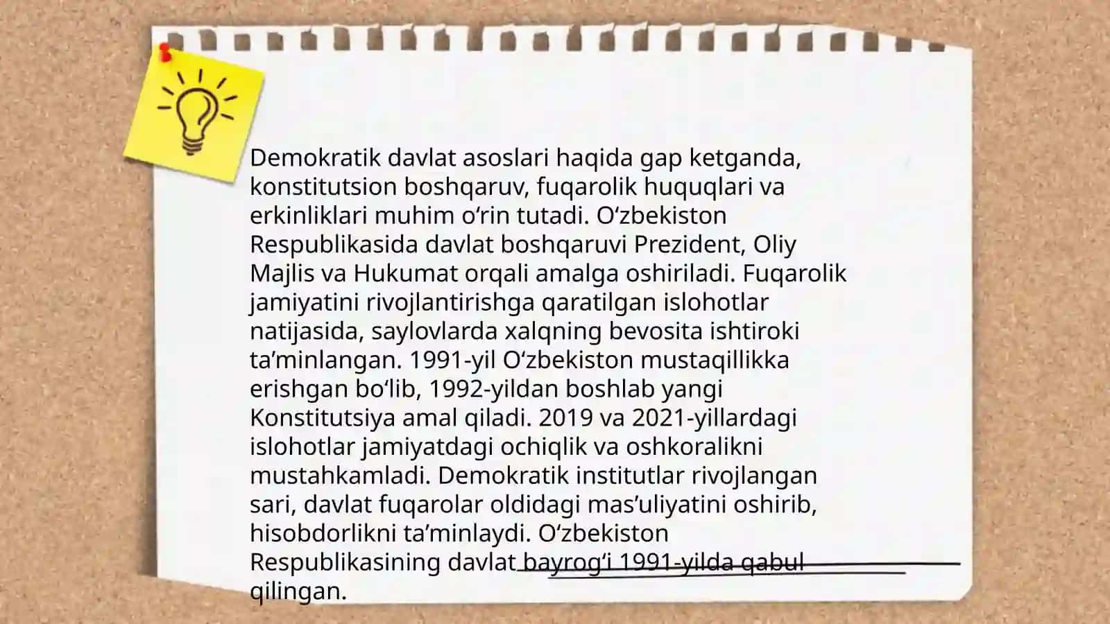 Xalq hokimyatchiligi Konstitutsiya va qonunlar ustunligi modalar bilan kiritin 4