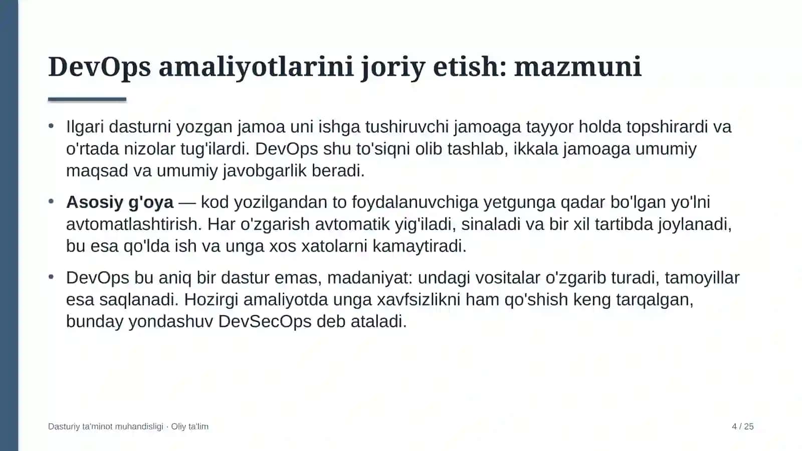 uy hayvonlari uchun veterinariya klinikalarida devops amaliyotlarini joriy etish 4854 4