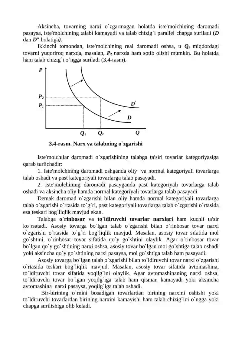 Talab va taklif tahlili asoslari 4
