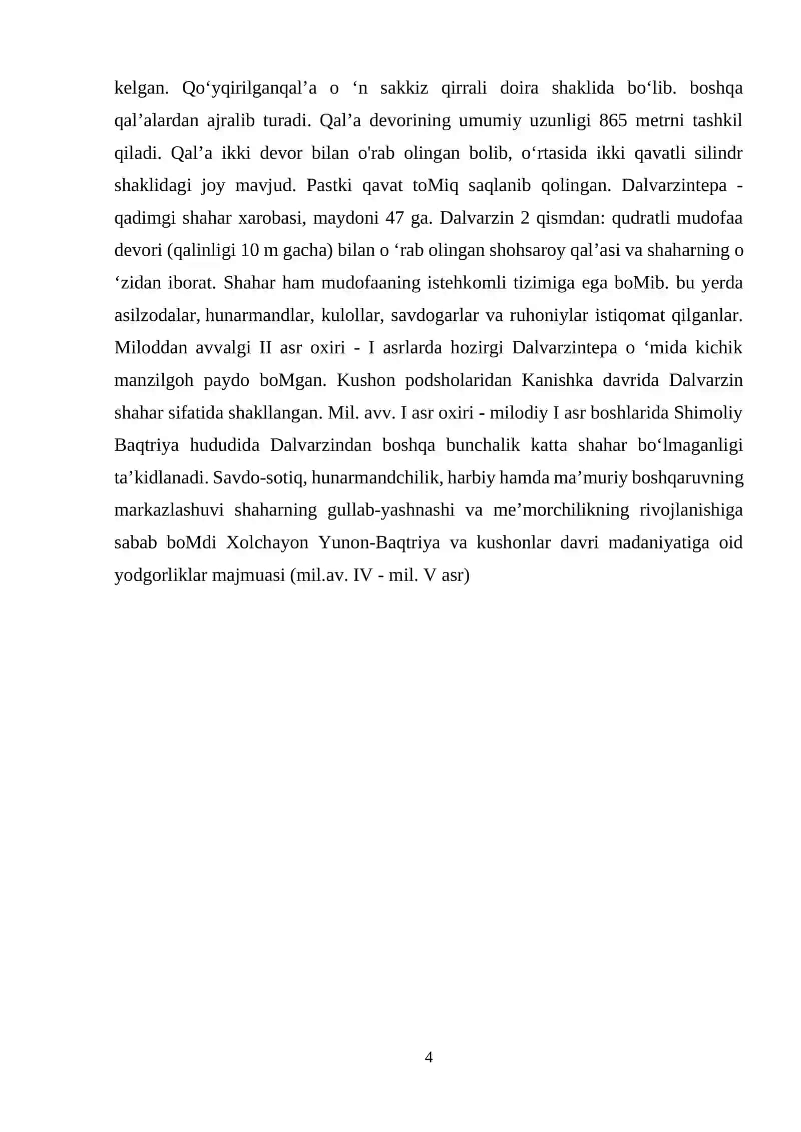 ME’MORIY YODGORLIKLARNING O‘LKASHUNSLIKDA TUTGAN O‘RNI 4