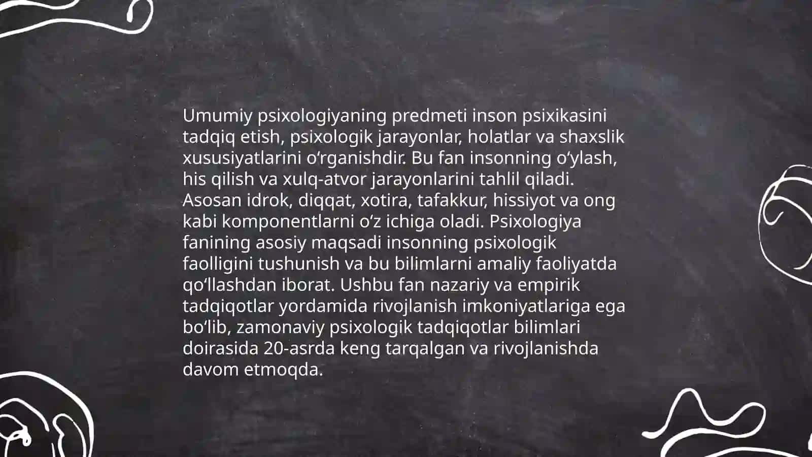 Umumiy psixologiya fanining predmeti, maqsadi va vazifalari 4