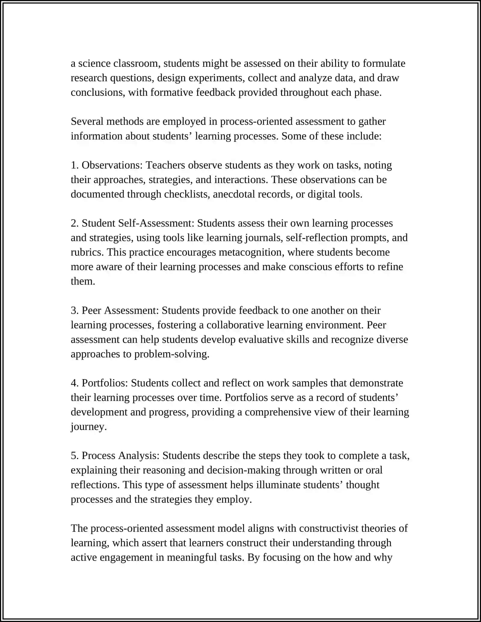 PROCESS ORIENTED ASSESSMENT ANDA PRODUCT ORIENTED ASSESSMENT 4