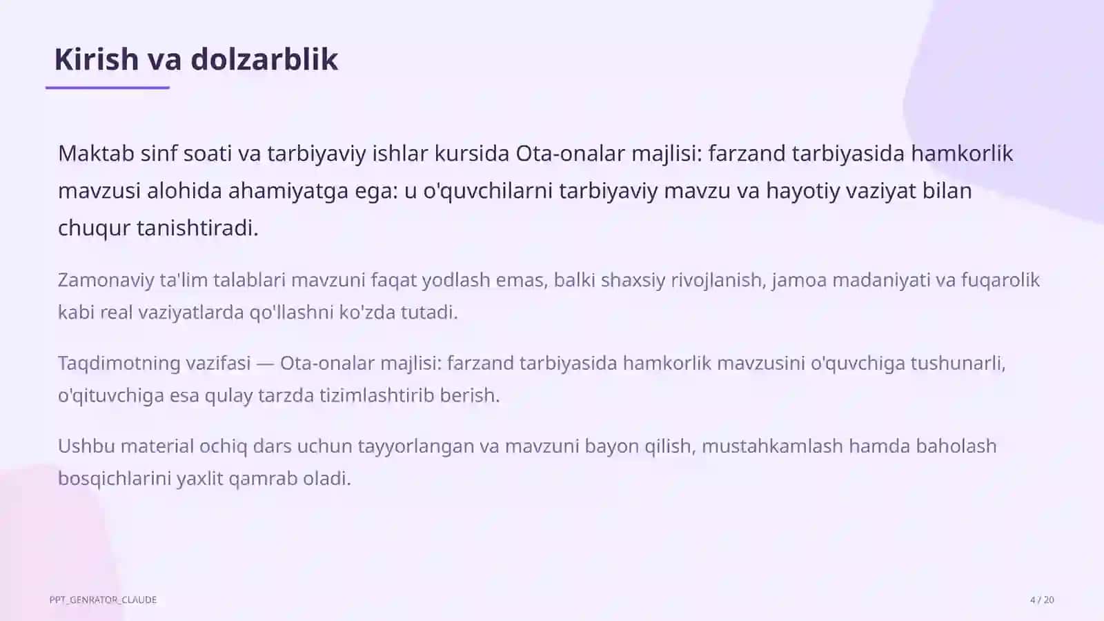 Ota-onalar majlisi: farzand tarbiyasida hamkorlik 4