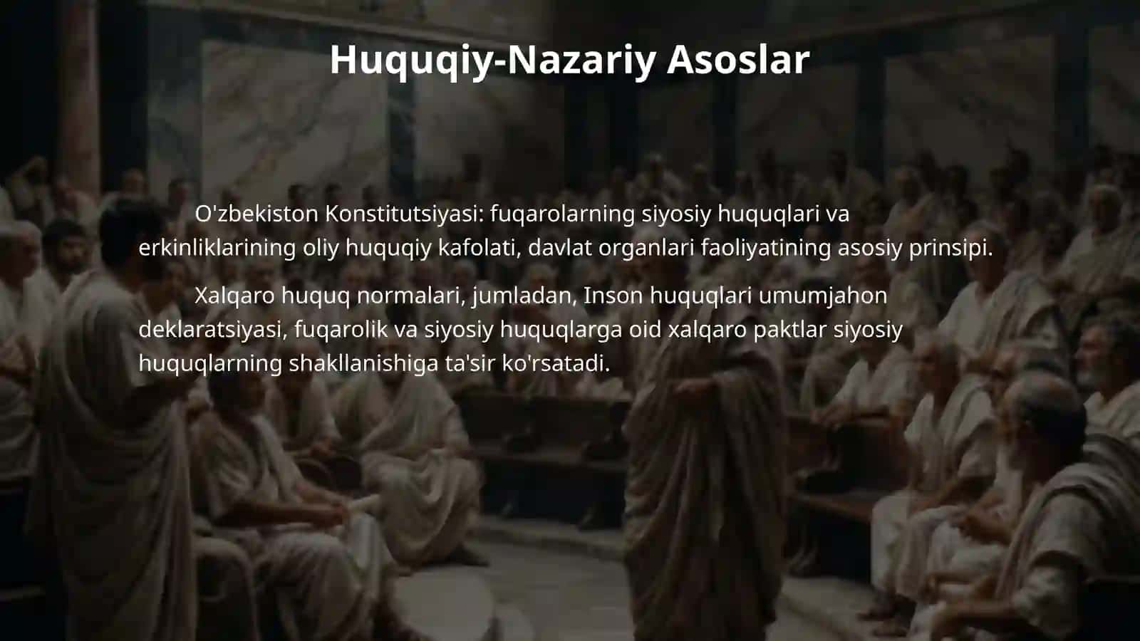 Siyosiy huquqlar mazmuni va turlari 4