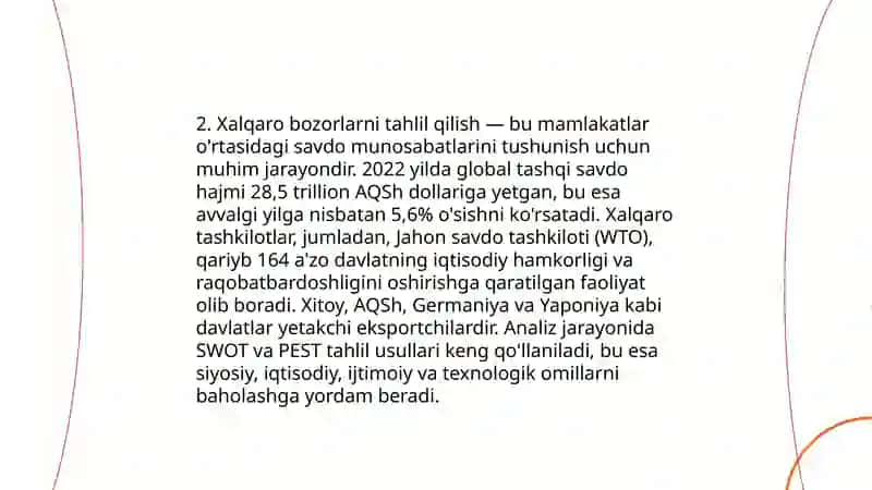 Xalqaro marketingning tahliliy funksiyalari 4