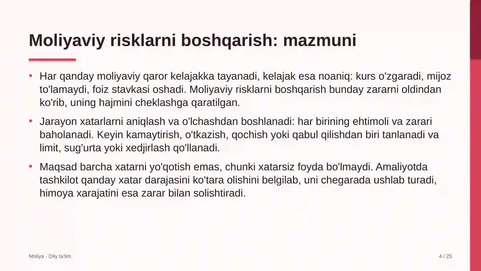 polimer mahsulotlari ishlab chiqarishda moliyaviy risklarni boshqarish 5475 4