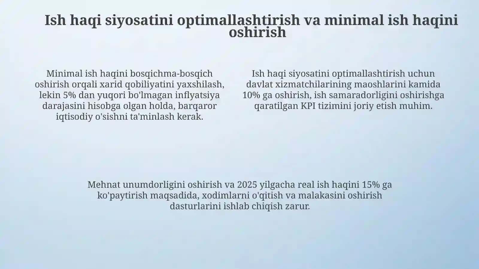 Mehnatbozorinitartibgasolishvaunitakomillashtirishyo'llari 4