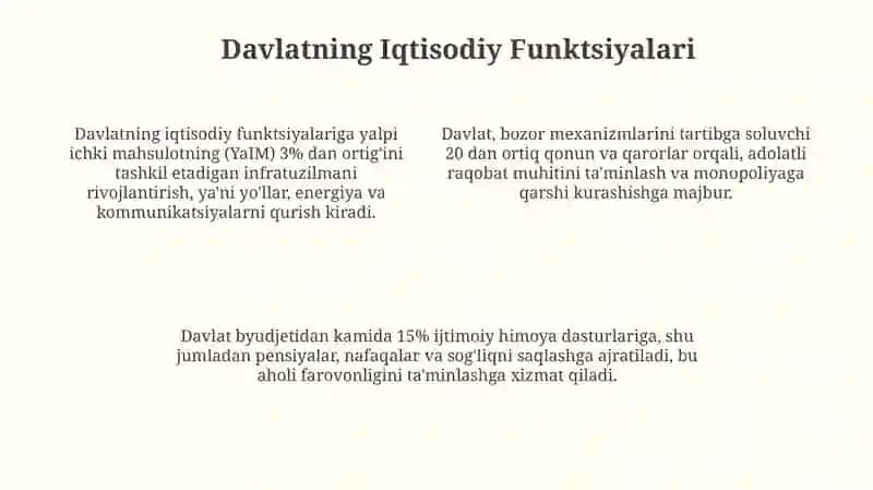 Davlatning tashkilot sifatida funksiyalari va vazifalari 4