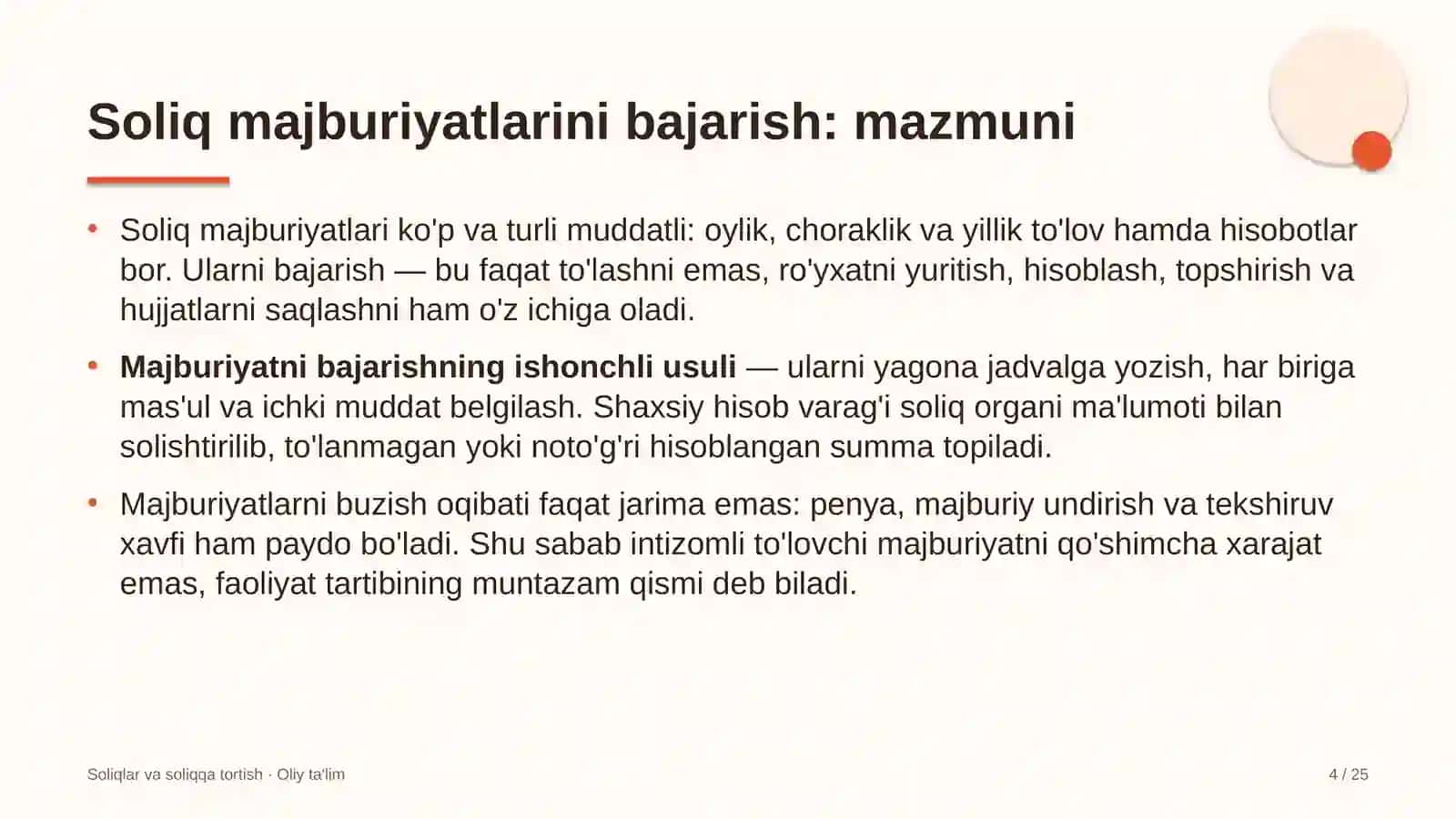 chorvachilik xo'jaliklarida soliq majburiyatlarini bajarish 3250 4