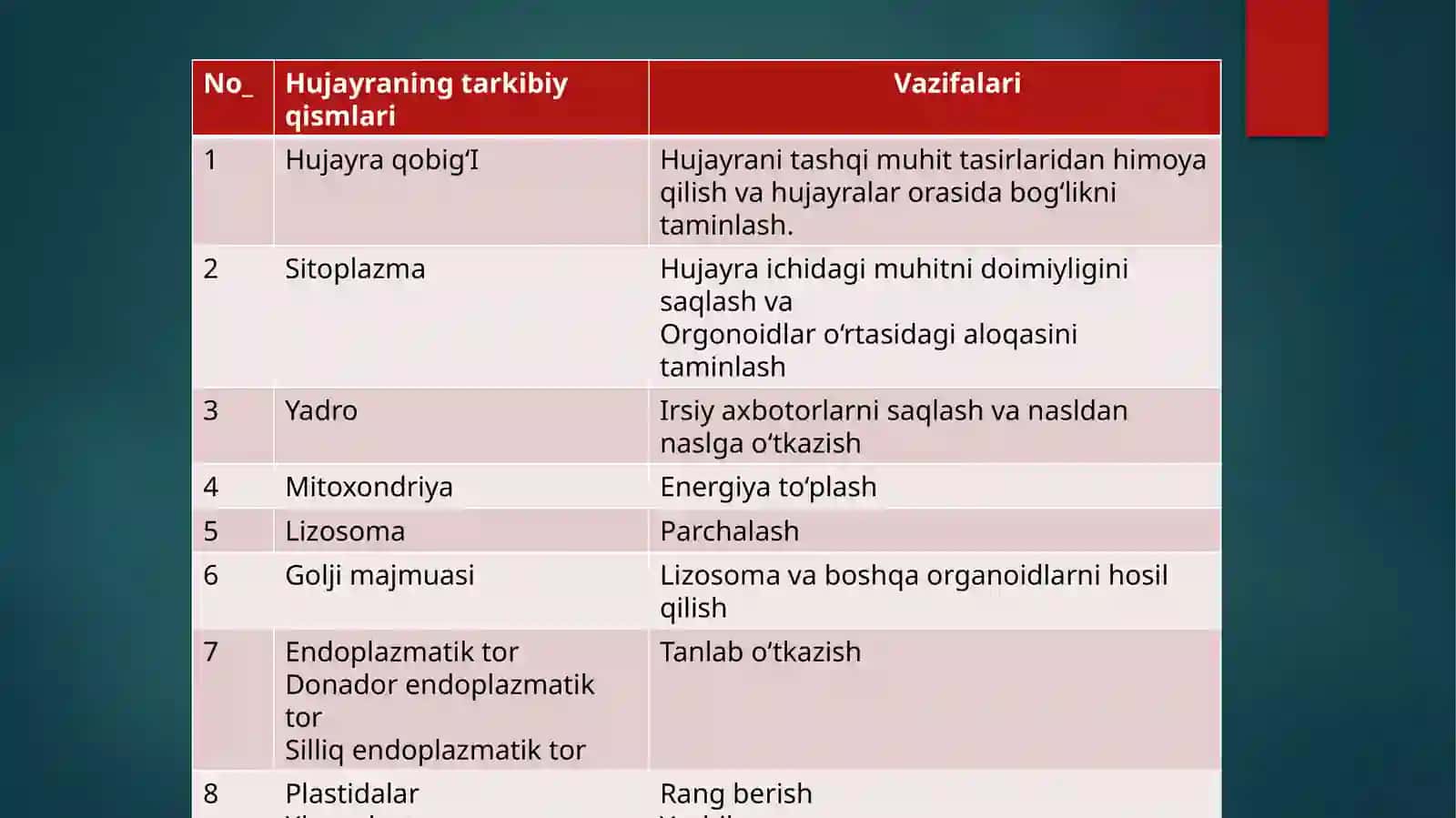 Hujayrada turgor va plazmoliz hodisasi 4