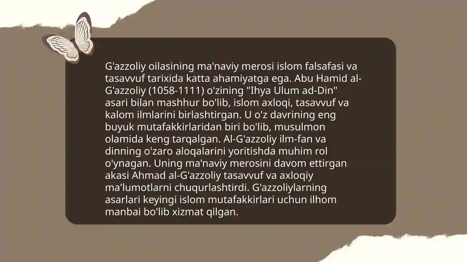 Ahmad G'azzoliyning hayoti ijodi va asarlarining ahamiyati 4
