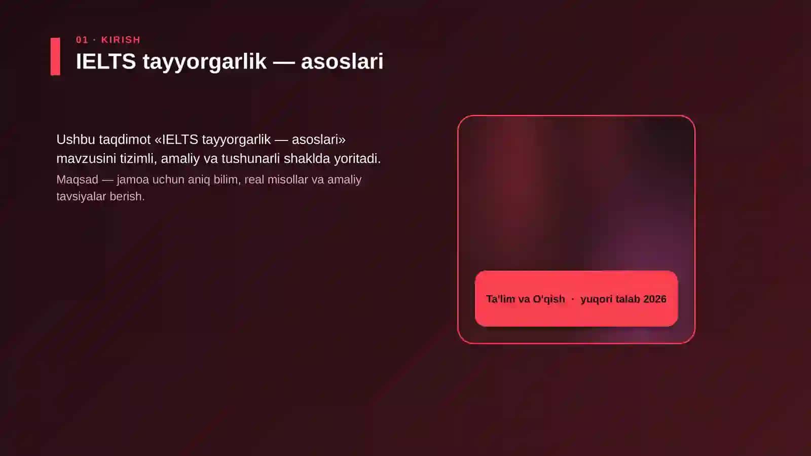 IELTS tayyorgarlik — asoslari 4