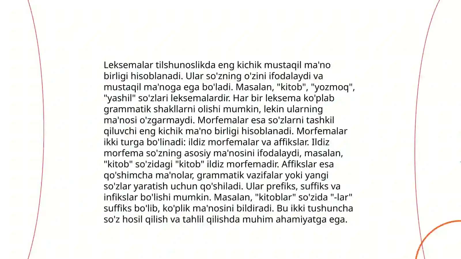 Morfema va uning turlari 4
