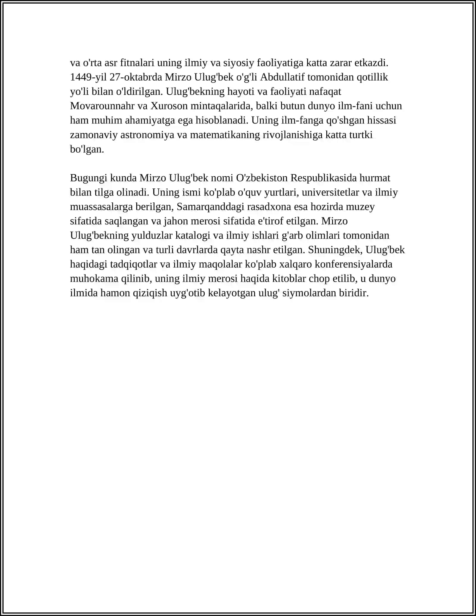 MIRZO ULUG'BEK-DAVLAT ARBOBI VA BUYUK OLIM 4