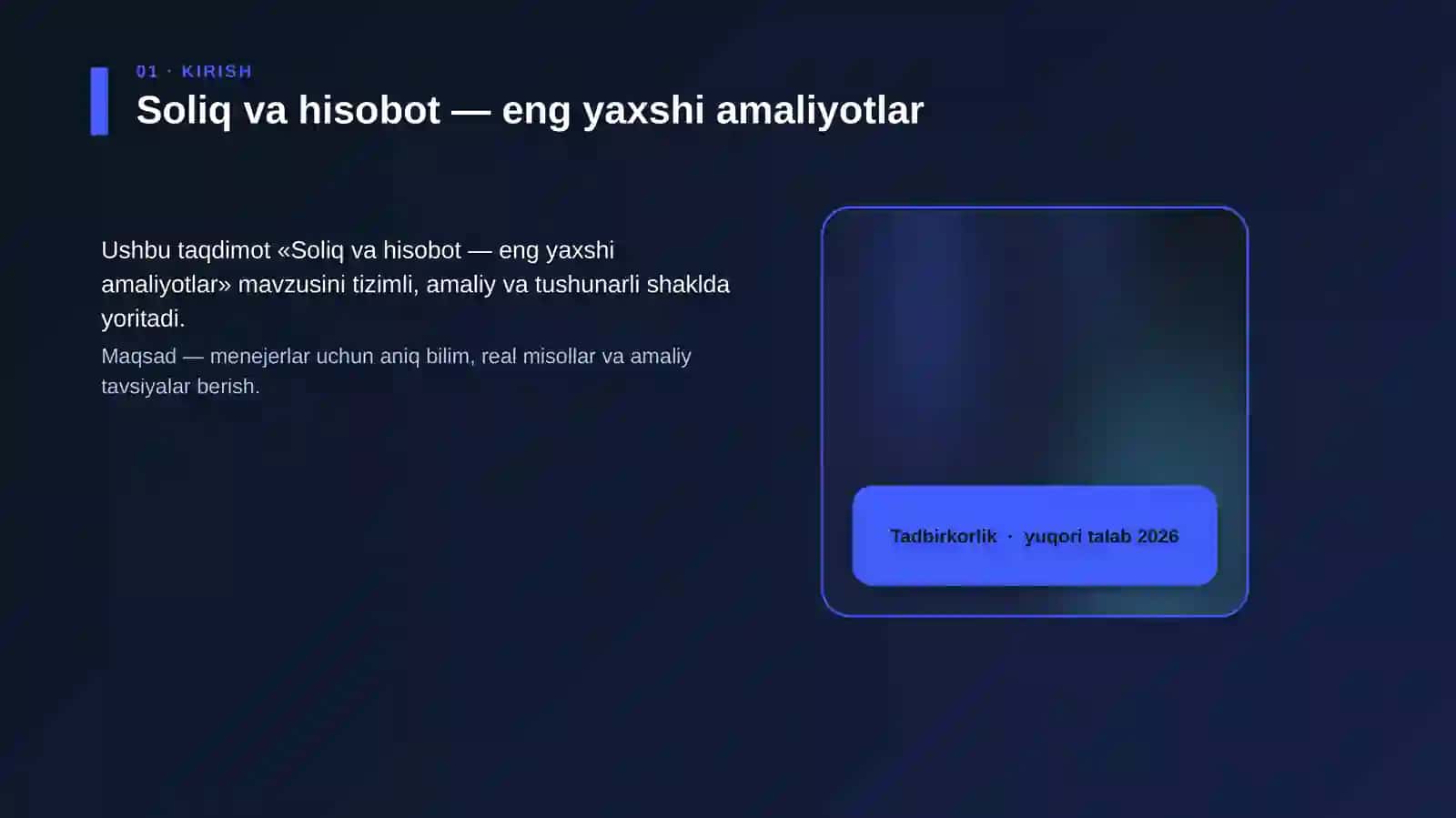 Soliq va hisobot — eng yaxshi amaliyotlar 4
