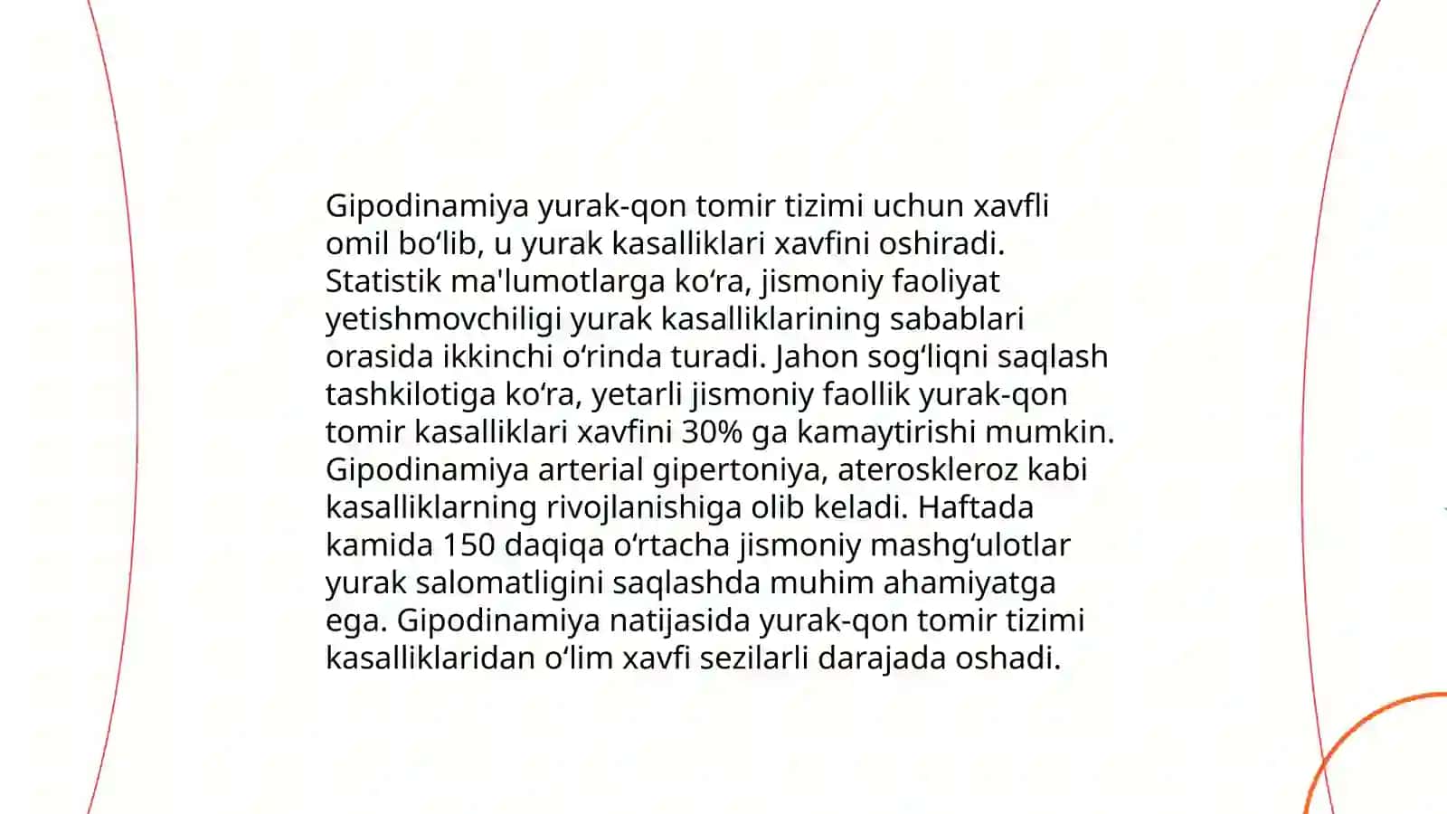 Gipodinamiya va uning organizmga ta’siri 4