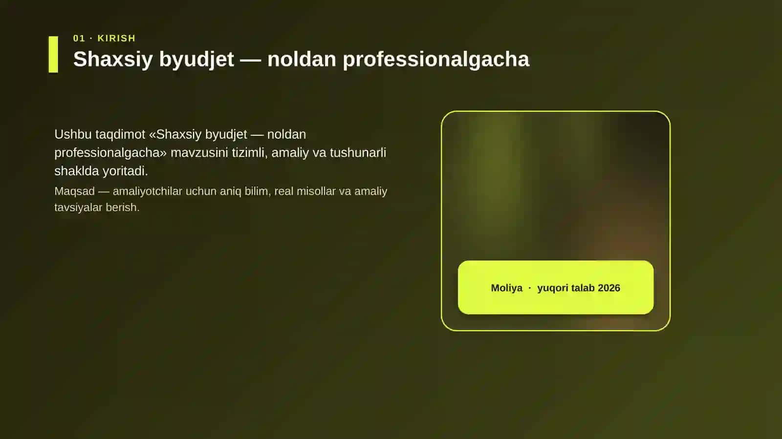 Shaxsiy byudjet — noldan professionalgacha 4