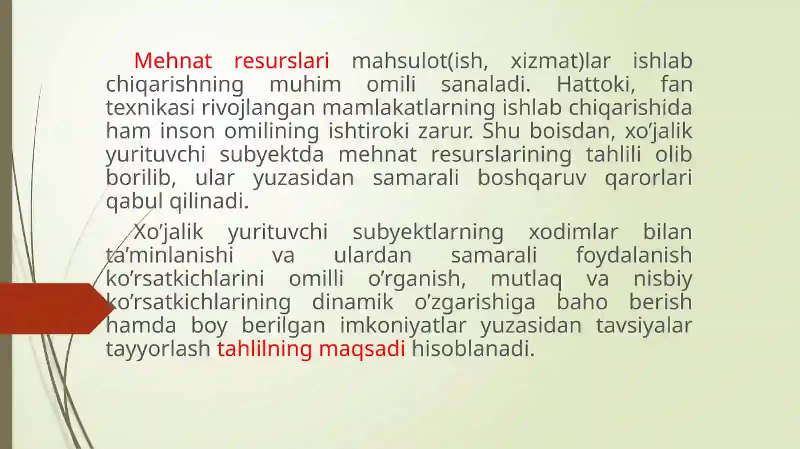 MEHNAT RESURSLARI BILAN TA’MINLANGANLIK VA MEHNAT UNUMDORLIGINI TAHLILI 4