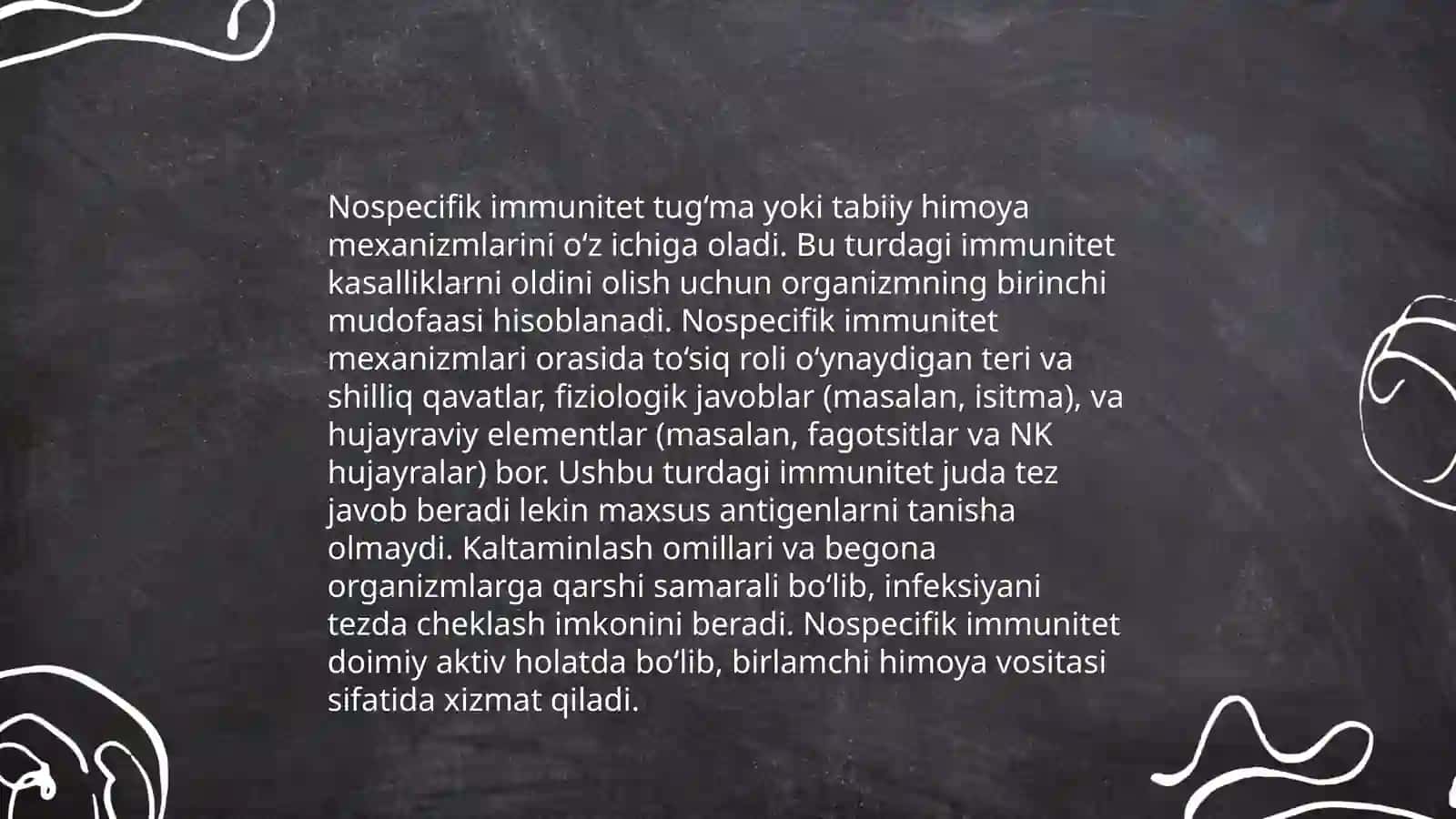 Immunitet omiari nospetsifik spetsifik omillari:Immunoprofilaktika va immunoterapiya tushunchalari 4