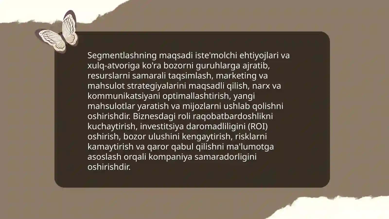 Bozorni segmentlash xususiyatlari 4